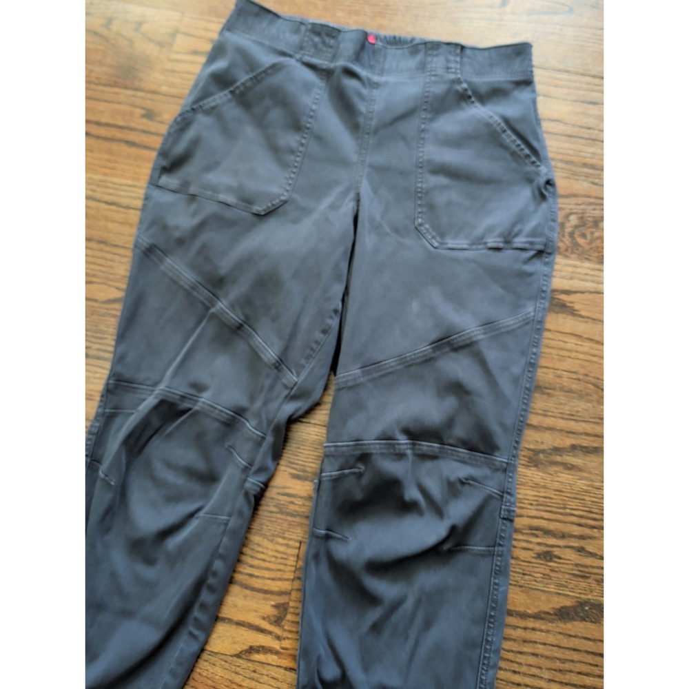 SPANX Stretch Twill Gray Cargo Tapered Joggers Pull On Pants Sz XL 20319R